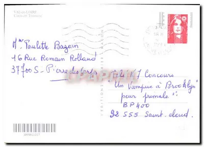 Skrzynie w Touraine — Wydawnictwo Stablier — Rewers