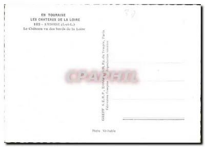 Zamek Amboise — widok z brzegów Loiry — Greff — Rewers