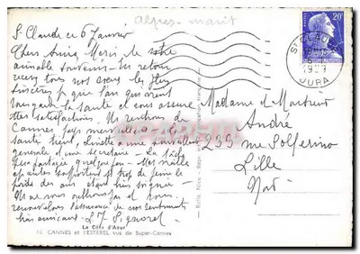 Cannes i Estérel widziane z Super-Cannes — Reïlla — n°16 — Rewers