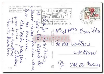 Stara Fontanna — Saint-Paul-de-Vence — Photocalor D-110 — Rewers