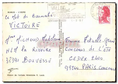 La Isère — Montalieu-Vercieu — Wydawnictwo R. Louis — Rewers