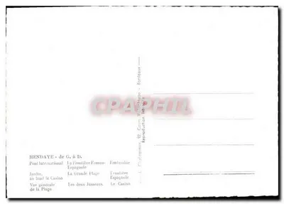 Hendaye — vista panorâmica — Chataigneaux, n°92 — Verso