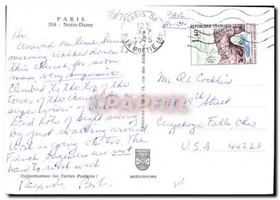 Katedra Notre-Dame w Paryżu — widok z Seiny — Greff — Rewers
