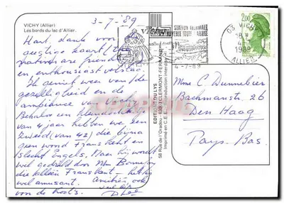 Vichy (Allier) — Brzegi jeziora Allier — Éditions du Lys — Rewers