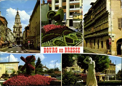 Bourg-en-Bresse — vista panorâmica — Edições da Cidade de Bourg-en-Bresse