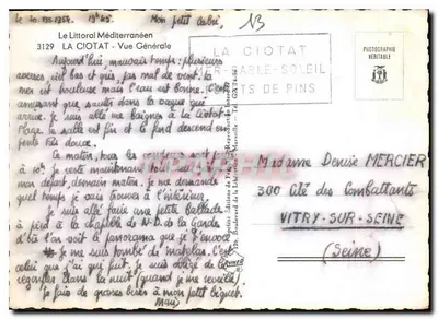 La Ciotat — Vista Geral — Rymer — Verso