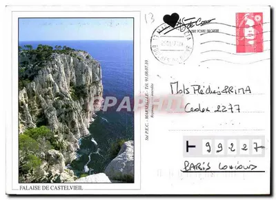 Calanque d'En Vau — Beelden van de Middellandse Zee — uitgever P.E.C. Marseille — Achterkant