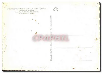 Kaplica św. Teresy z Dziecka Jezus — Montluçon (Allier) — Foto R. Blanc — Rewers