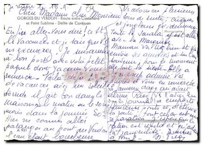 Góry Verdon — Przełęcz Caréjuan — Fotografia G. Verdon — Rewers