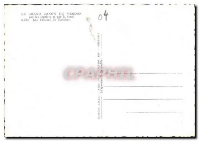 Le Grand Canyon du Verdon — par les sentiers et par le fond — Éditions A.D.L.A. - Collection MIC - Grenoble — Rewers