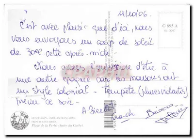 Gujana — plaża Perle, wodospady Carbet — wydawca PAPAPIL — Rewers