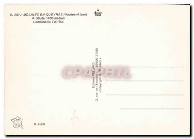Molines-en-Queyras — The Coiffed Lady — Éditions Cellard — Back