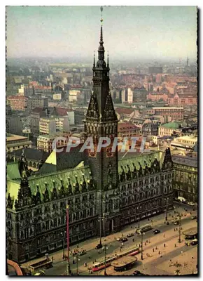 Hamburgo — Palácio Municipal — editor Postfak, n° 929/14