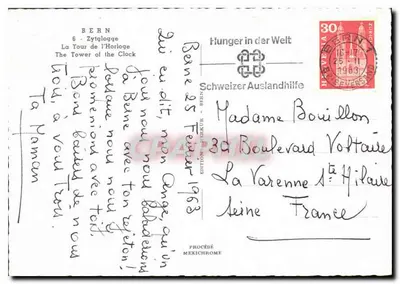 Bern - Torre do Relógio — Edição Iris, n° 470 — Verso