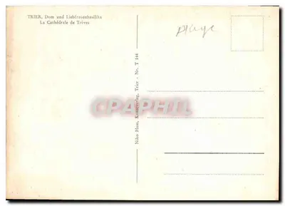 Trier, Dom und Liebfrauenbasilika — Katedra w Trier — Niko Haas, Trier - Nr. T 144 — Rewers