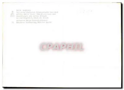 Trier, Bazylika — część pałacu cesarskiego rzymskiego, przed i po zniszczeniach ostatniego konfliktu — Deutscher Kunstverlag, München Berlin, nr 73 — Rewers
