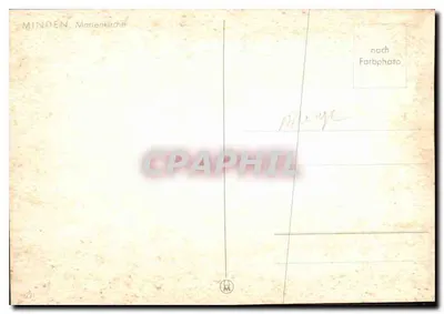Minden, Igreja de Maria — editor M. (n° 421) — Verso