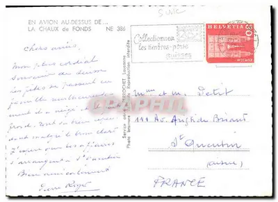 Ogólny widok La Chaux-de-Fonds — Perrochet Service Suisse — NE 386 — Rewers