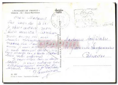 Vence — Algemene uitzicht — Uitgever S.E.P.T. n° H.381 — Achterkant