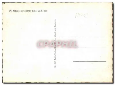 La Nordsee tra Eider e Jade — tra Cuxhaven e Lübeck — editore Rubin, n° 1029 — Verso
