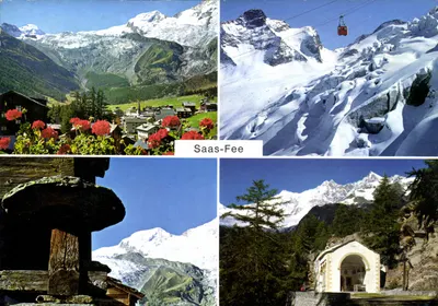 Saas-Fee — vista panorâmica — Photo Klopfenstein, n° 47901