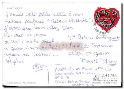 Banhistas no hamac — Martinique — Éditions La Casa à Rhum — Verso