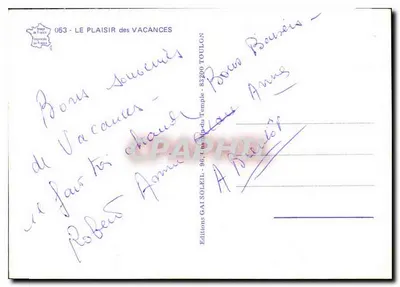 La Côte d'Azur Varoise — Stara pocztówka z tekstem humorystycznym — Wydawnictwo GAI SOLEIL — Rewers