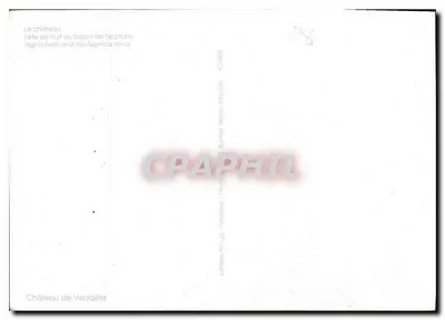 Castelo de Versailles — Festa noturna no basso de Netuno — Éditions Art Versailles — Verso