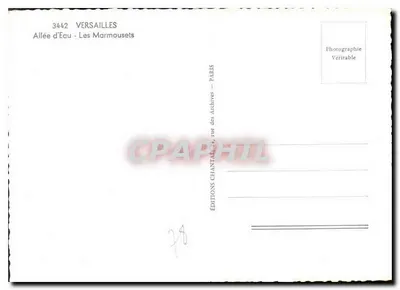 Versailles — Aleja Wody - Marmousets — Wydawnictwo Chantal — Rewers