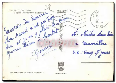 La chiesa di Notre-Dame — Louviers (Eure) — ARTAIP, editore, n° 123 — Verso