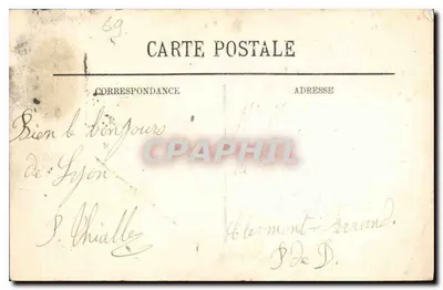 LYON — A Fonte Bartholdi — LL. — n° 496 — Verso