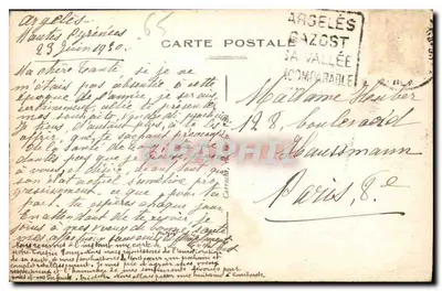 Argelès-Cazost (H.P.) — A Terrasse e Pic de Viscos — Verso