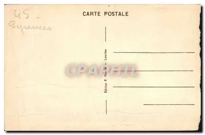 Pierrefitte — Trasa do Caulerets — P.D. — Wydawnictwo P. Douket - Laurèdes — Rewers