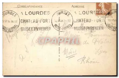 LOURDES - La Basilique, les Piscines et la Grotte - CPM N°106 — Verso