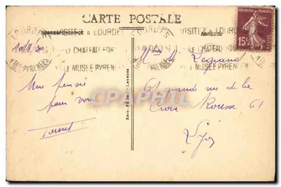 Lourdes - De Kruisende Maagd en het Sterk Fort — Ed. Pédron Lourdes n°18 — Achterkant
