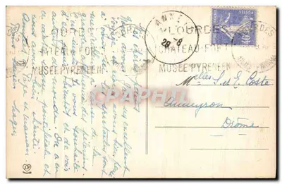 Lourdes - Najświętsza Panna z koroną, pielgrzymi w modlitwie — Fot. Labouche Fr.-Toulouse, n°951 — Rewers