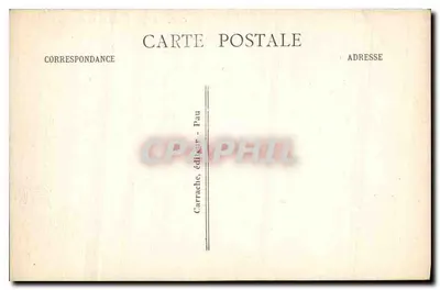 Lourdes — Vista da Basílica — Carrache, editor Pau, n° 76 — Verso