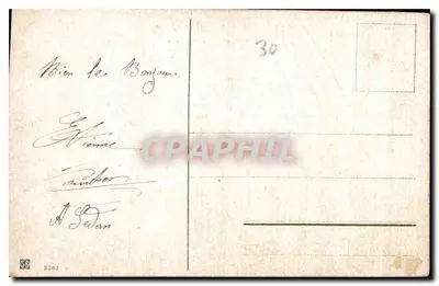 Jezus skazany na śmierć — scena religijna — wydawca nieznany, nr serii 30 — Rewers