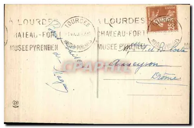 Lourdes - Esplanada, Fort - Widok z tarasu Bazyliki — Les Hautes-Pyrénées, nr 794, Fot. Landoune Frères — Rewers