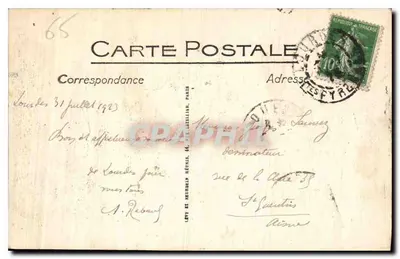 Lourdes - Zamek-Forteca — LL, wydawca Lourdes, n° 22 — Rewers