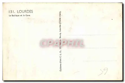 Lourdes — Bazylika i Gave — Wydawnictwo Art C. L. D., Lourdes — Rewers