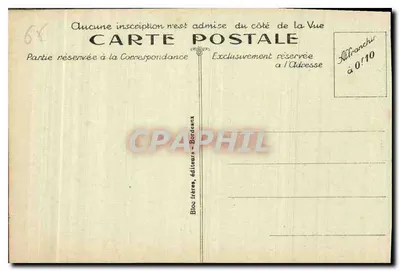 Vista de Gèdre y su Valle — Carretera de Gavarnie — B.R. — Reverso