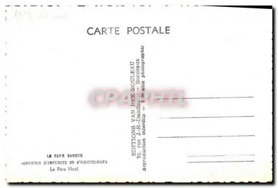 Grottes d'Isturitz et d'Oxocelhaya — Le Pays Basque — Éditions Van Dandingleau — Rewers
