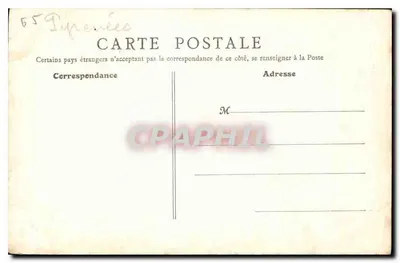 Około LUZ (H.-Pyr.) — Chemin du Bergons — B. F., Paris — Rewers
