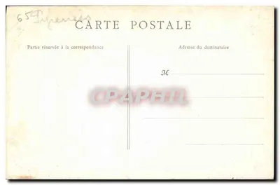 Saint-Sauveur (H.-Pyr.) — A Igreja — Editor A. L. Dumas, n° 65 — Verso