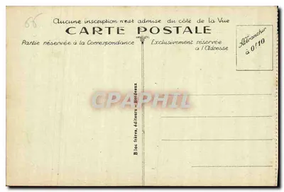 O Gave e as Montanhas, perto de Gèdre — Estrada de GAVARNIE — Bloc frères, editores - Bordeaux — Verso
