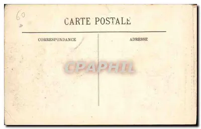 Stara pocztówka Chantilly — Zamek — Front północno-wschodni — Rewers