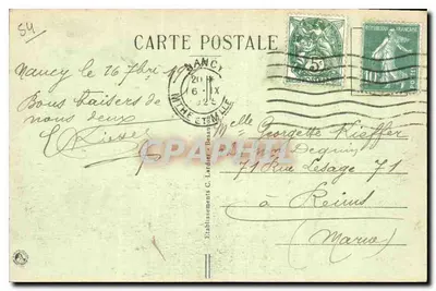 NANCY — Arc de Triomphe — C. Lardier, n°3 — Rewers