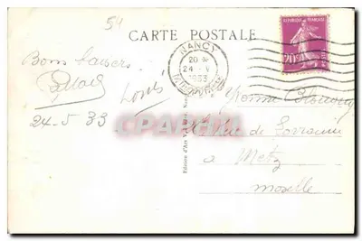 NANCY - Rue Héré — uitgever Editeurs d'Art V. Lauer, n° 453 — Achterkant
