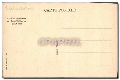Batismo — Cena 2 — Edições J. Langlois, Paris — Verso
